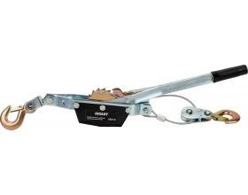 Ручная лебедка с двойным храповым механизмом Gigant 2,5т, Диаметр троса 11мм, длина троса 3,3м, GEW-21