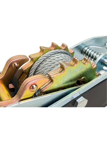 Ручная лебедка с двойным храповым механизмом Gigant 2,5т, Диаметр троса 11мм, длина троса 3,3м, GEW-21