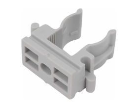 Крепеж-клипса для труб Gigant прямой монтаж D16 серая 100шт 123934