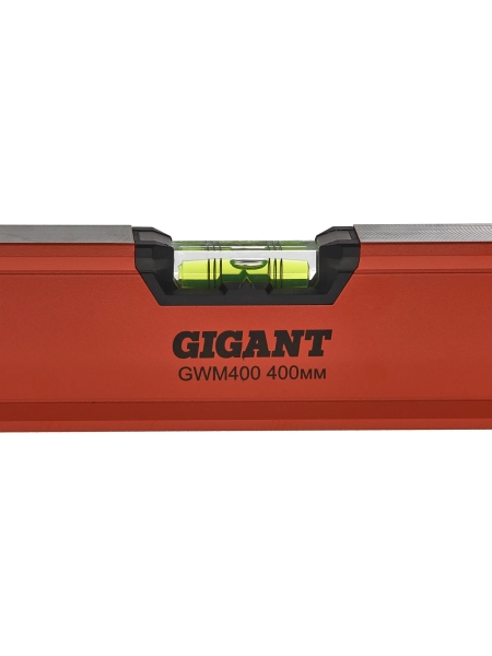 Алюминиевый магнитный строительный уровень Gigant 400 мм GWM400