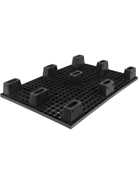 Паллет Gigant 1200x800x140 вкладываемый на ножках чёрный 34202
