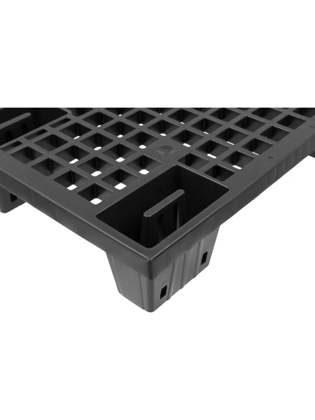 Паллет Gigant 1200x800x140 вкладываемый на ножках чёрный 34202