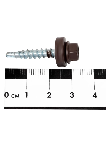 Gigant Кровельный саморез цинк 4,8x29 RAL 8017 сверло 250шт G-124120