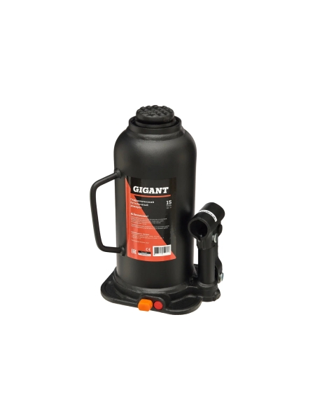 Гидравлический бутылочный домкрат Gigant 15Т, подхват 230мм, подъем 460мм, рабочий ход 230мм, HBJ-15