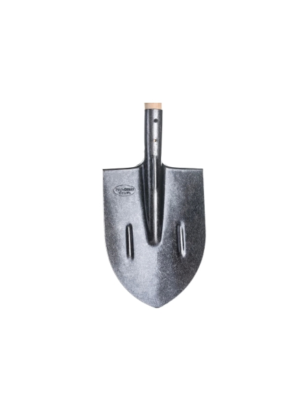 Штыковая лопата из рельсовой стали с черенком Gigant с ребрами жесткости GBS-01