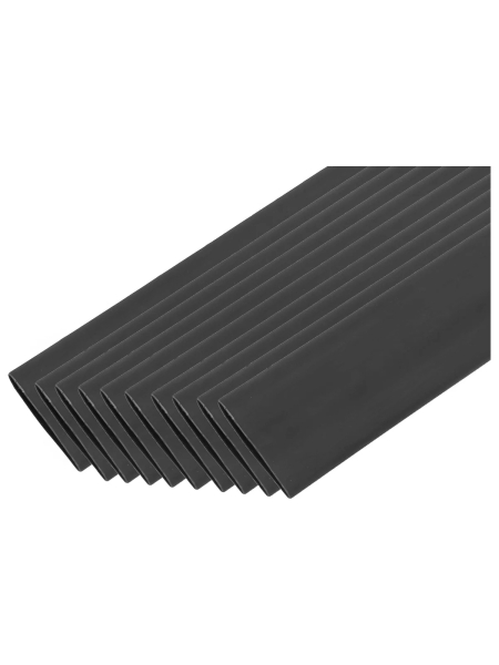 Трубка термоусадочная клеевая Gigant (4:1) 12/3, черная, 10шт по 1м G-80137