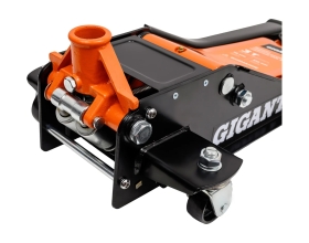 Гидравлический подкатной домкрат Gigant 3т низкий профиль, быстрый подъем, 2х цилиндровый, подхват-75мм, подъем-515мм, GSJL-3T