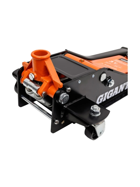 Гидравлический подкатной домкрат Gigant 3т низкий профиль, быстрый подъем, 2х цилиндровый, подхват-75мм, подъем-515мм, GSJL-3T