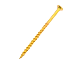 Саморезы Gigant 4,2x75, потайная головка, крупный шаг, желтый цинк, 1 кг (примерно 188 шт) 123516