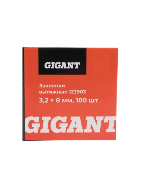 Заклепки вытяжные 3,2x8 100 шт. цинк Gigant 123903