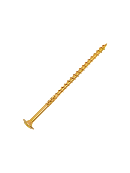 Конструкционный саморез Gigant желтый цинк 6x120 TORX острый 100 шт 123829