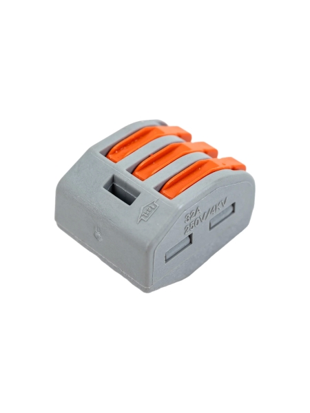 Трехпроводная клемма Gigant 5 шт/уп 0,08-2,5(4)мм² GCT-222-413-5