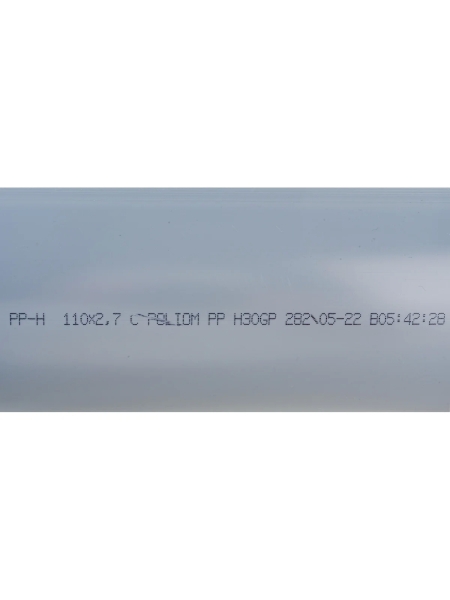 Труба для внутренней канализации Gigant Д110, L=1 м, толщина стенки 2.7 мм GSG-25