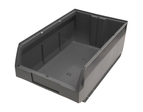 Ящик Gigant 400x230x200 ПП темно-серый 32087