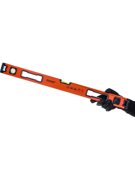 Алюминиевый магнитный строительный уровень Gigant 800мм GWM800