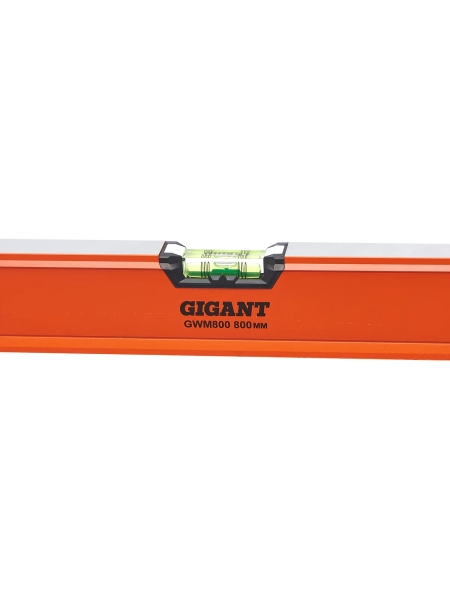 Алюминиевый магнитный строительный уровень Gigant 800мм GWM800