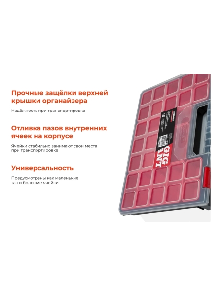 Профессиональный пластмассовый органайзер 15 отделений Gigant Professional GPMI-2