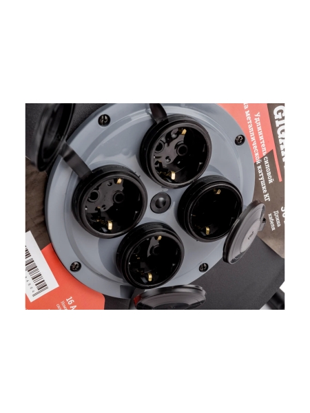 Силовой удлинитель Gigant на металлической катушке КГ 3x1,5 30 м 80077