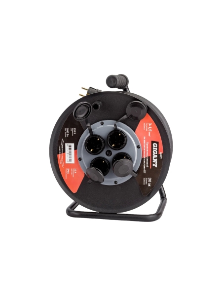 Силовой удлинитель Gigant на металлической катушке КГ 3x1,5 30 м 80077