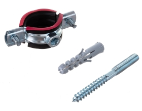 Трубный хомут Gigant х-т комплект оцинк 1, 32-35, М8 G/1/71