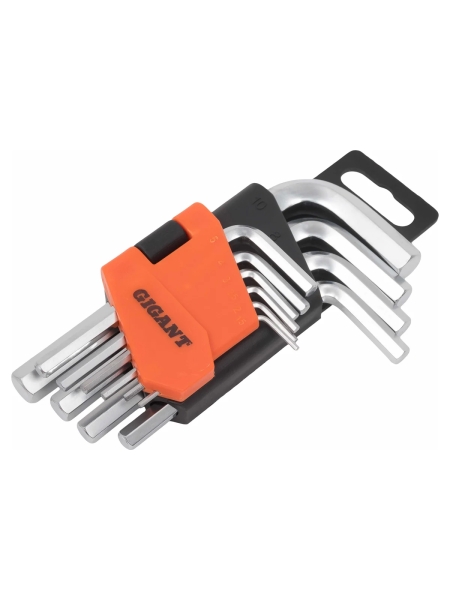Набор шестигранных коротких ключей Gigant 10 шт GKSH-10