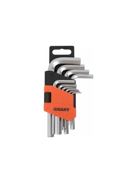 Набор шестигранных коротких ключей Gigant 10 шт GKSH-10
