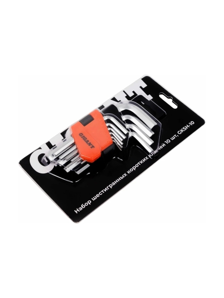 Набор шестигранных коротких ключей Gigant 10 шт GKSH-10