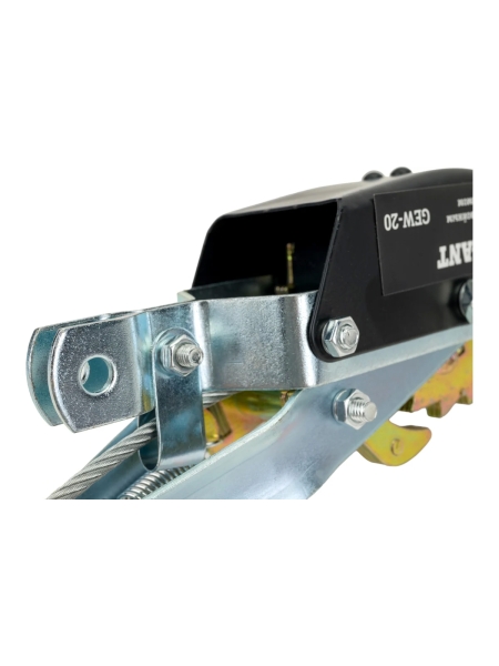 Ручная лебедка с двойным храповым механизмом Gigant 1т, Диаметр троса 11мм, длина троса 2,2м, GEW-20