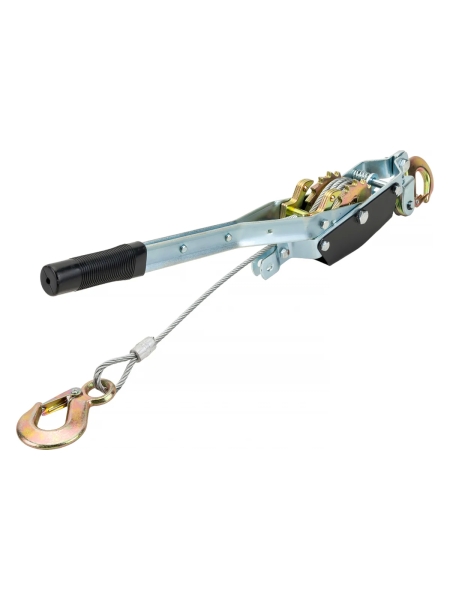 Ручная лебедка с двойным храповым механизмом Gigant 1т, Диаметр троса 11мм, длина троса 2,2м, GEW-20