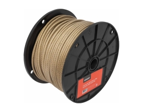 Стальной трос Gigant 5/6мм в ПВХ оплетке 100м латунированная GSC-010
