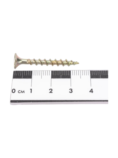 Саморезы Gigant 3,5x35, потайная головка, крупный шаг, желтый цинк, 1 кг (примерно 537 шт) 123509