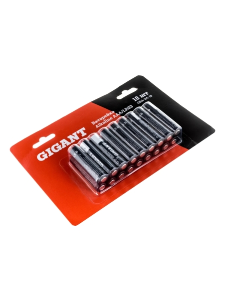 Батарейка Gigant Alkaline ААА/LR03 блистер 18 шт. GBA-3A-18
