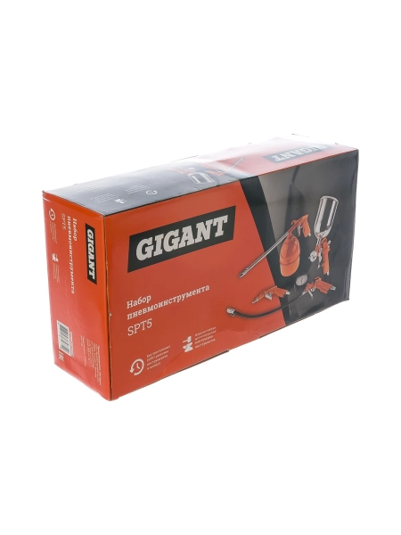 Набор пневмоинструмента (5 предметов) Gigant SPT5