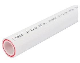 Труба Gigant PP-R белая, армированная стекловолокном SDR 6 (PN 25) 20x3.4 мм, 2 м GSG-7