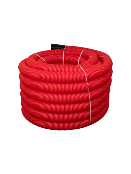 Gigant Труба гофрированная двустенная ПНД гибкая красная D110 с зондом 50м 801110GI