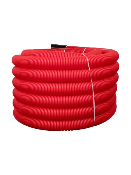 Gigant Труба гофрированная двустенная ПНД гибкая красная D110 с зондом 50м 801110GI