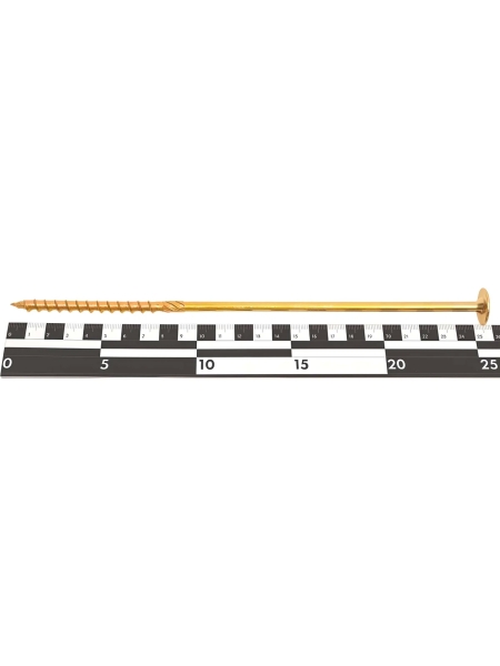 Конструкционный саморез Gigant желтый цинк 8x260 тарельчатый TORX острый 50 шт 123826