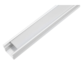 Алюминиевый накладной профиль Gigant, 2000х16х12 мм, серебро G-XT-211