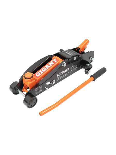 Подкатной гидравлический домкрат Gigant с фиксатором, 2,5т 140-385 мм, в кейсе GSJR-2,5T