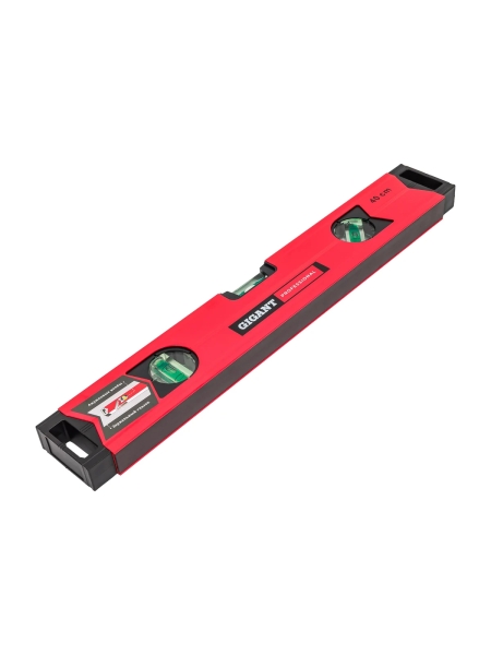 Алюминиевый магнитный фрезерованный уровень Gigant Professional 400 мм 3 глазка GPGW-40-1