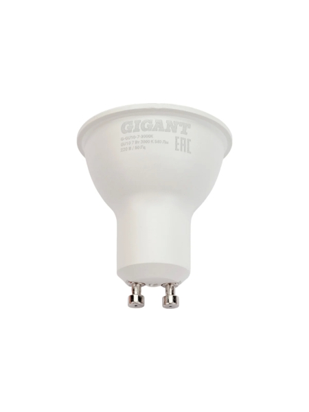 Светодиодная лампа Gigant GU10 7Вт 3000K 540Лм G-GU10-7-3000K