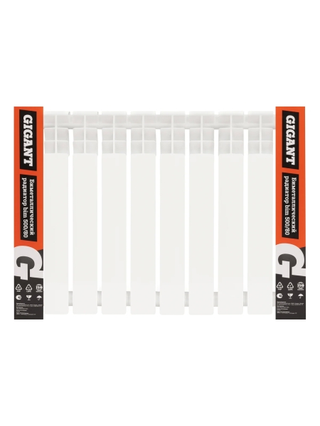 Биметаллический радиатор bim 500/80 10 секций Gigant GRBM58-10