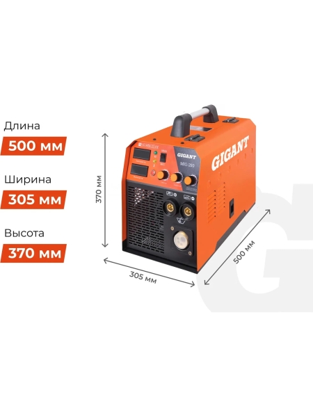 Сварочный полуавтомат - инвертор (250 A; EURO; ПВ 60%) Gigant MIG-250