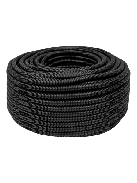 Гофрированная труба ПНД Gigant лёгкая черная D20 с зондом, стойкая к УФ 100м 20120-100GI