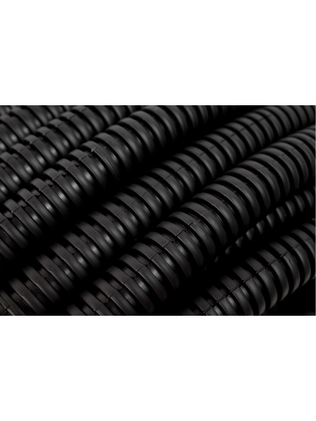 Гофрированная труба ПНД Gigant лёгкая черная D20 с зондом, стойкая к УФ 100м 20120-100GI