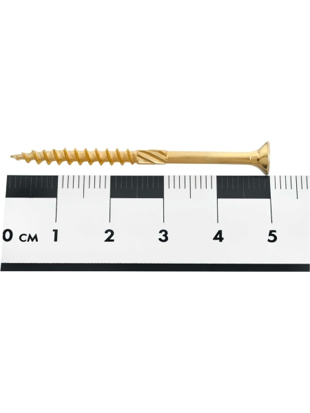 Конструкционный саморез Gigant желтый цинк 3,5x50 пот/г TORX 200 шт 123814