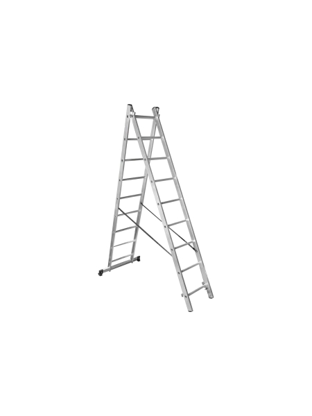 Двухсекционная лестница 9 ступеней Gigant L-02 2х9