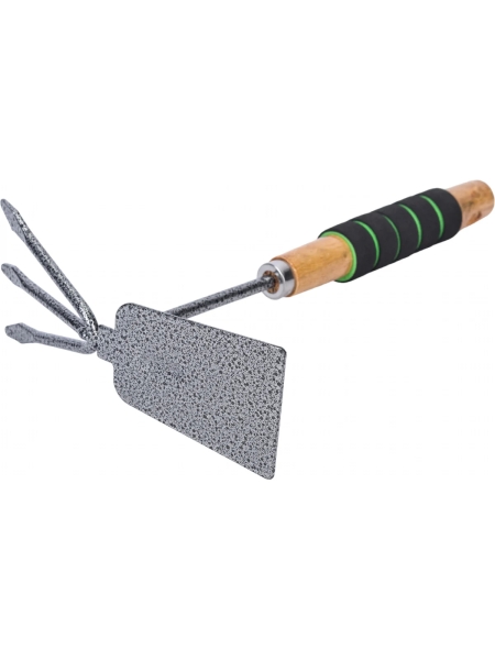 Мотыжка из углеродистой стали и порошковым покрытием с деревянной ручкой и мягкой накладкой Gigant GVER-07