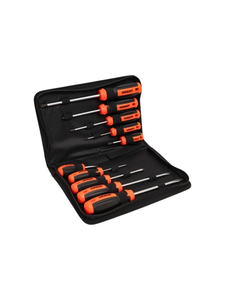 Набор отверток c трёхкомпонентной ручкой Gigant 10 предметов GBSS-10