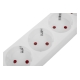 Сетевой фильтр Gigant с заземлением белый ПВС 3x1мм2, 5 розеток, 5м 80113